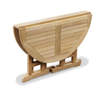 Berrington Teak Folding Round Gateleg Table - 120cm