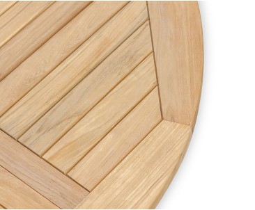 Brompton Teak Single-Leaf Extending Garden Table 120-180cm
