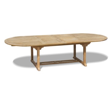 Brompton Double-Leaf Teak Extending Garden Table 200-300cm
