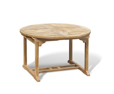 Brompton Teak Double-Leaf Extendable Garden Table 120-180cm