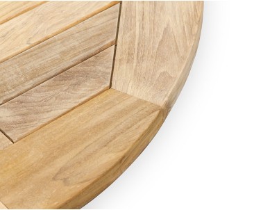 Brompton Teak Double-Leaf Extendable Garden Table 120-180cm
