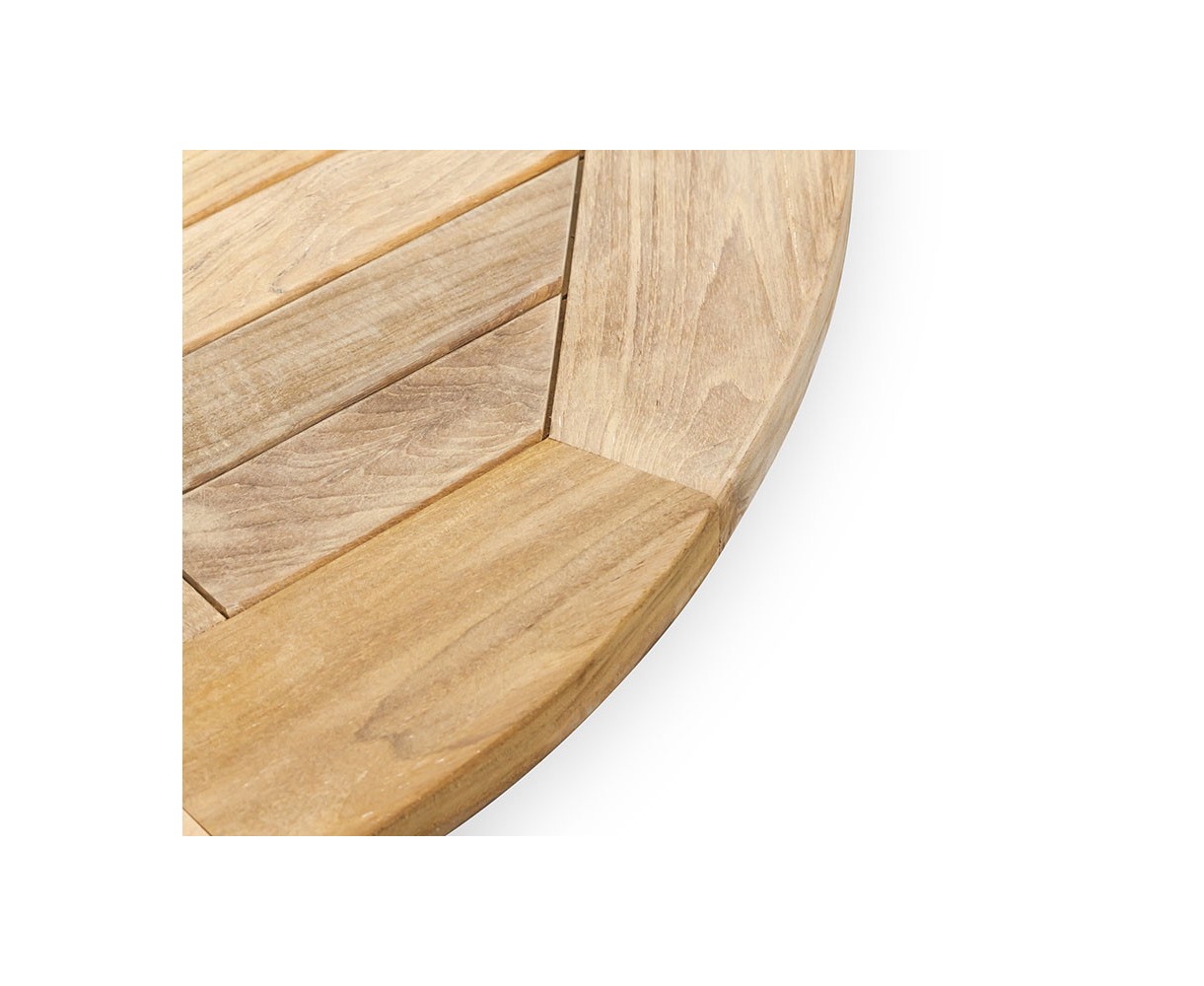 Brompton Teak Double-Leaf Extendable Garden Table 120-180cm