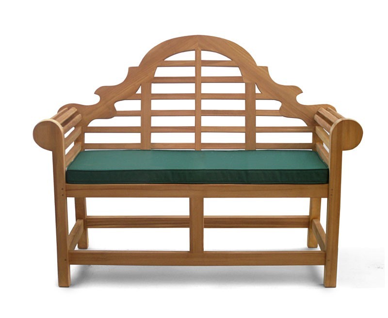 lutyens-style teak bench 1.35m