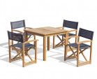 Sandringham 90cm Table with 4 Director’s Chairs