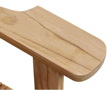 Bear Teak Adirondack Chair With Free Leg Rest