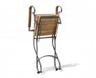 Teak & Metal Foldable Armchair