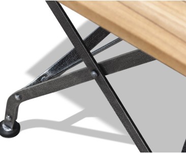 Square Bistro Folding Table 80cm | Teak Wood
