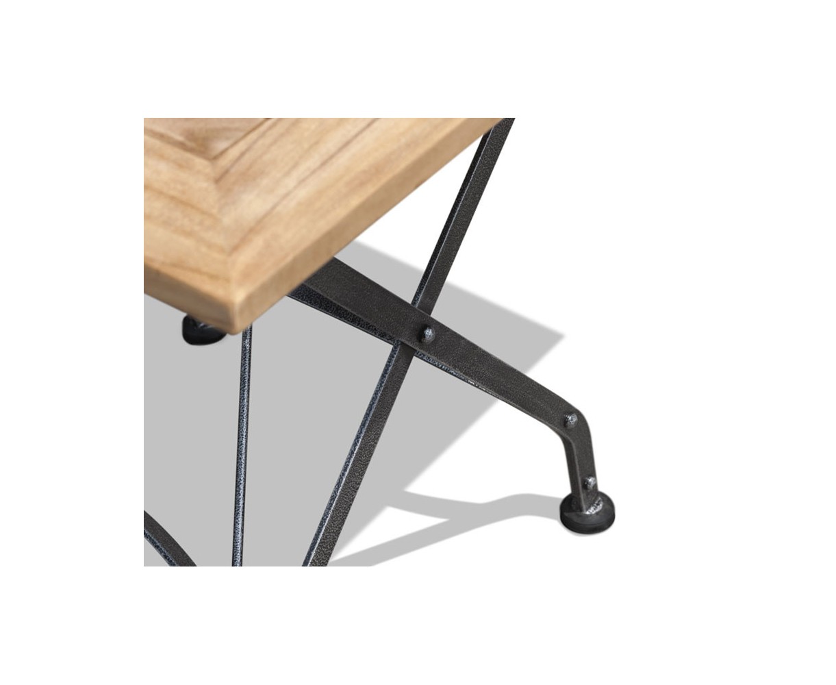 Square Bistro Folding Table 80cm | Teak Wood