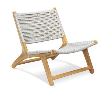 Woven Lounge Chair - Flat Weave
