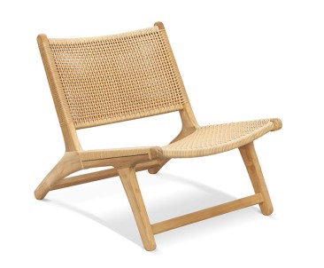 Woven Lounge Chair - Flat Weave