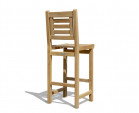 Canfield Wooden Teak Bar Chair