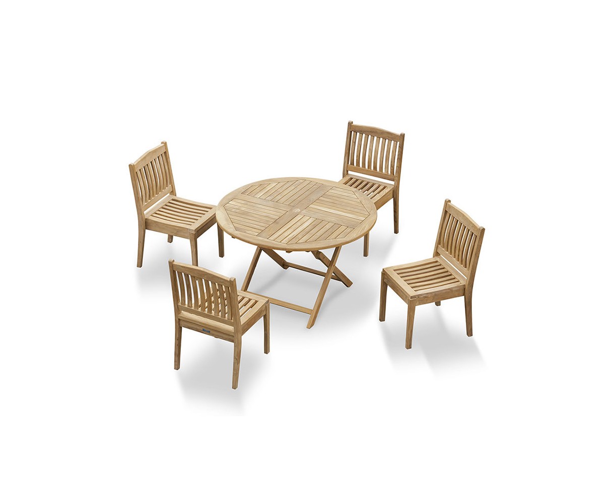 Suffolk 1.2m Table and Hilgrove Stacking Chair Set