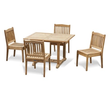 Hilgrove 1.2m Table and Stacking Chair Set