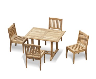 Hilgrove 1.2m Table and Stacking Chair Set