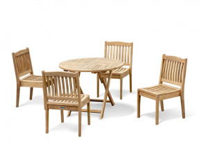 Suffolk Folding Table and Hilgrove Stacking Chair Set