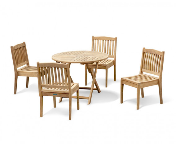 Suffolk Folding Table and Hilgrove Stacking Chair Set