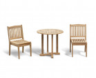 Canfield Round Table and Hilgrove Stacking Chair Set