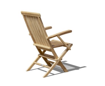 Ashdown Teak Folding Garden Armchair