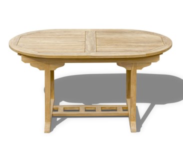 Brompton Single-Leaf Extending Garden Dining Table 150-200cm