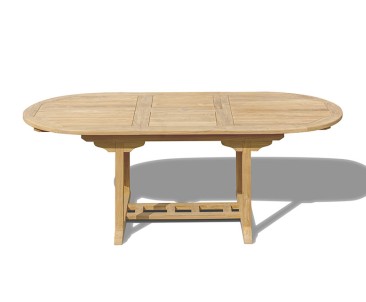 Brompton Single-Leaf Extending Garden Dining Table 150-200cm