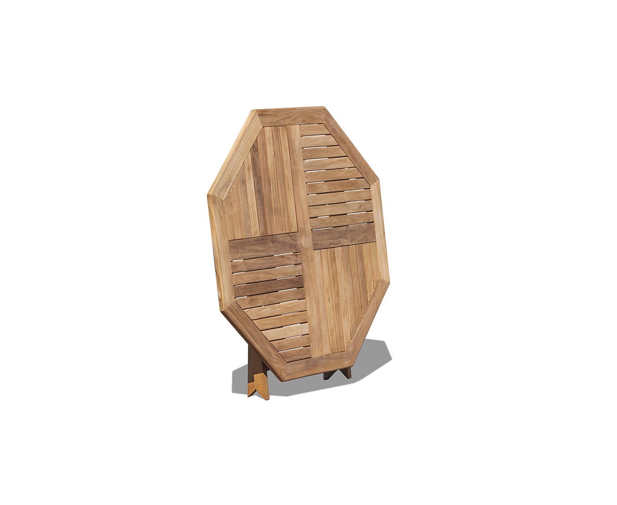 Suffolk Teak Folding Octagonal Garden Table- 120 cm