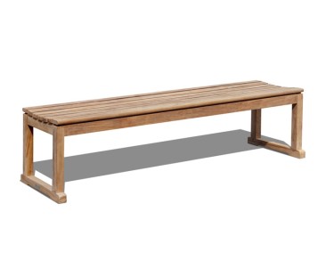 Westminster Teak Backless 6ft Garden Bench | Sports Bench Seating
