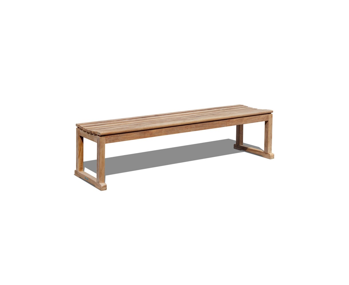 Westminster Teak Backless 6ft Garden Bench | Sports Bench Seating