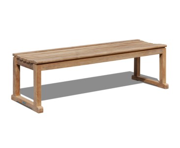 Westminster Teak Backless 5ft Garden Bench | Changing Room Bench