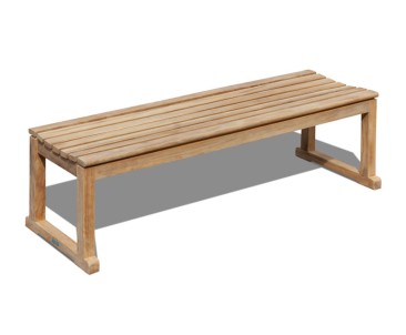 Westminster Teak Backless 5ft Garden Bench | Changing Room Bench