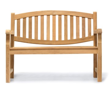 Ascot Teak 2 Seater Garden Bench | Small Garden Seat