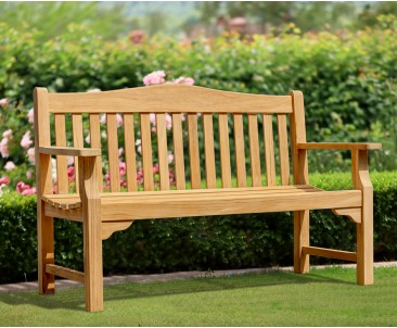 Tribute 5ft Teak Commemorative Memorial Bench | Remembrance Bench