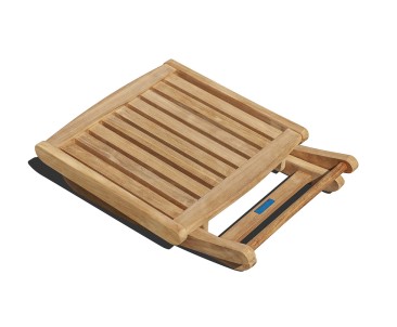 Cheltenham Teak Adjustable Footstool | Outdoor Side Table