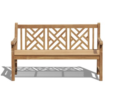 Princeton Teak 5ft Garden Bench | Lattice Garden Bench