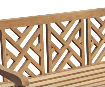 Princeton Teak 5ft Garden Bench | Lattice Garden Bench