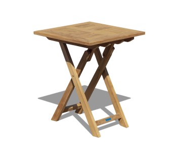 Suffolk Teak Square Folding Garden Table - 60cm