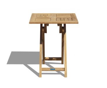 Suffolk Teak Square Folding Garden Table - 60cm