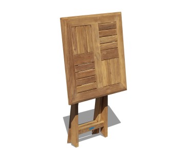 Suffolk Teak Square Folding Garden Table - 60cm