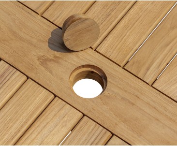 Balmoral Teak Chunky Square Garden 3ft Table