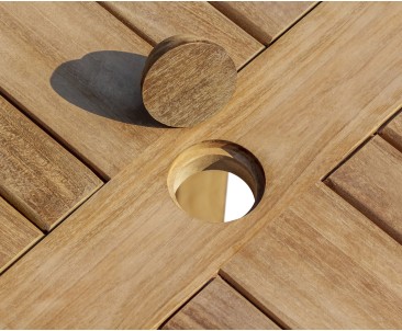 Titan Round Chunky Garden Table - 120cm