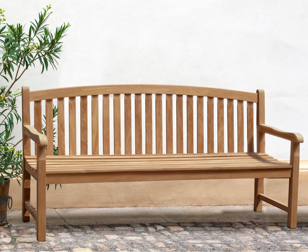 Clivedon Teak 4 Seater Garden Bench