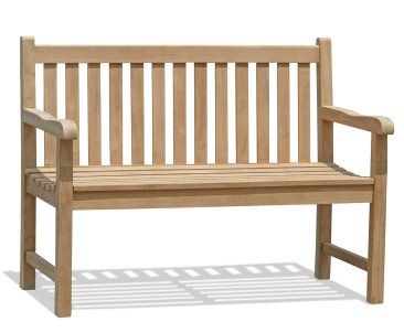 Windsor Teak 4ft Garden Bench | Small Outdoor Bench