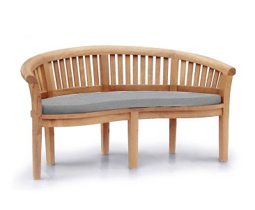 Modern Teak Banana Garden Bench