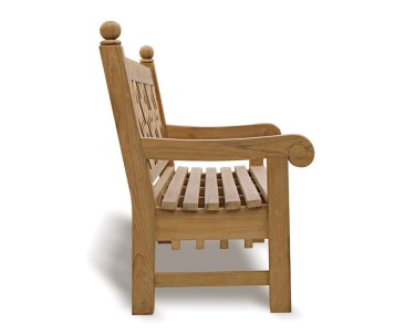 Chiswick Teak 6ft Chippendale Garden Bench | Lattice Bench