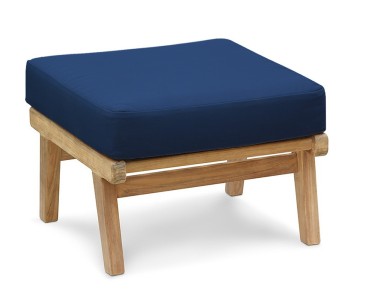 Eero Mid-Century Deep Seated Teak Garden Set with Ottoman - 5 Seater