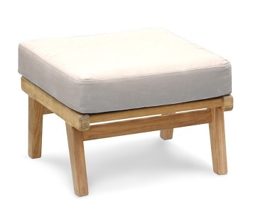 Eero Mid-Century Deep Seated Teak Garden Set with Ottoman - 5 Seater