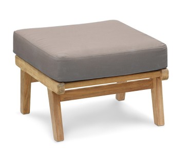 Eero Mid-Century Deep Seated Teak Garden Set with Ottoman - 5 Seater