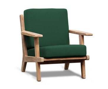 Eero Mid-Century Deep Seated Teak Garden Set with Ottoman - 5 Seater