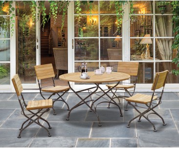 Bistro Round Folding Table and Chairs Set