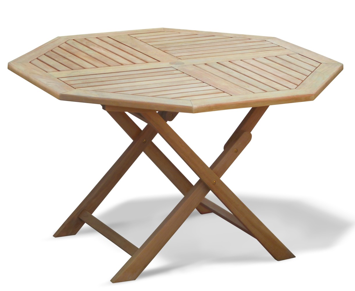 Suffolk Octagonal Folding Garden Table and Chairs Set