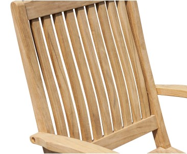 Bali Teak Folding Outdoor Armchair